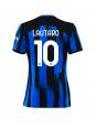 Inter Milan Lautaro Martinez #10 Kotipaita Naisten 2023-24 Lyhythihainen